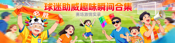 足球比赛中球迷各种有趣助威与反应瞬间合集封面图片
